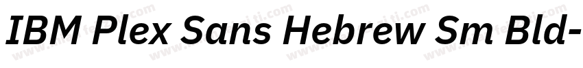 IBM Plex Sans Hebrew Sm Bld字体转换